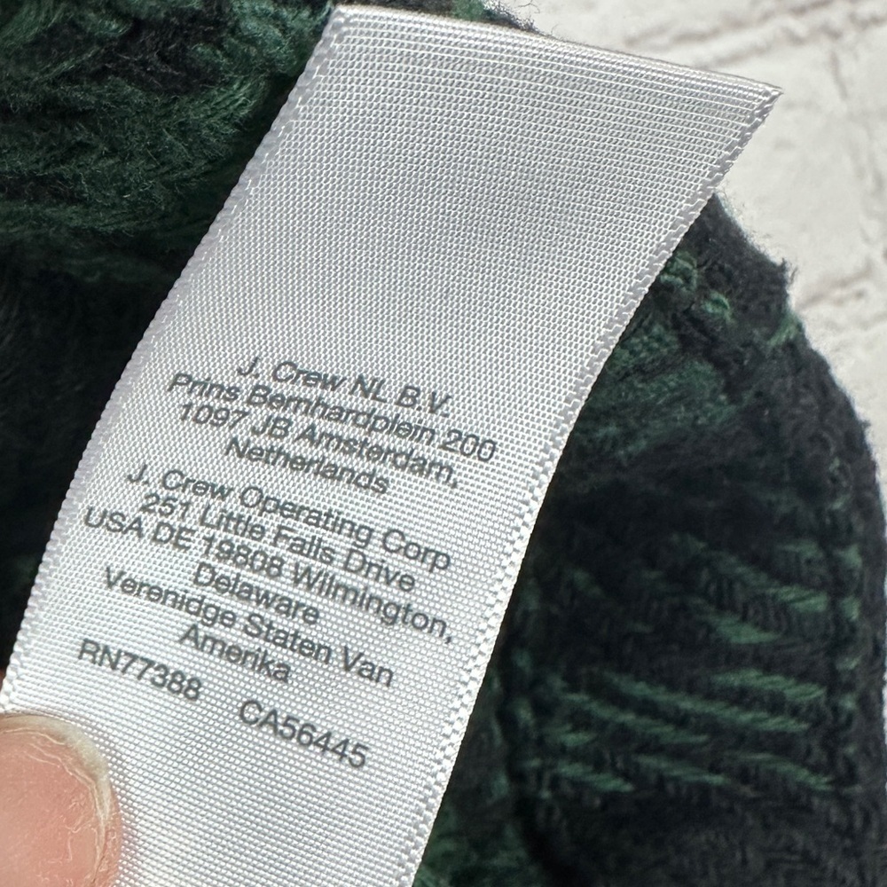 MADEWELL Boxy Shirt Jacket Blazer Green Navy Plaid Button Front NN959 Sz‎ M NWT - Picture 7 of 9